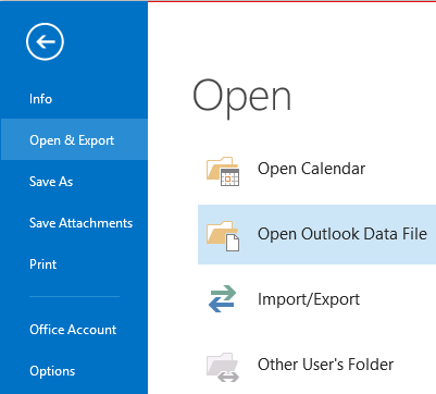 import OST in Outlook